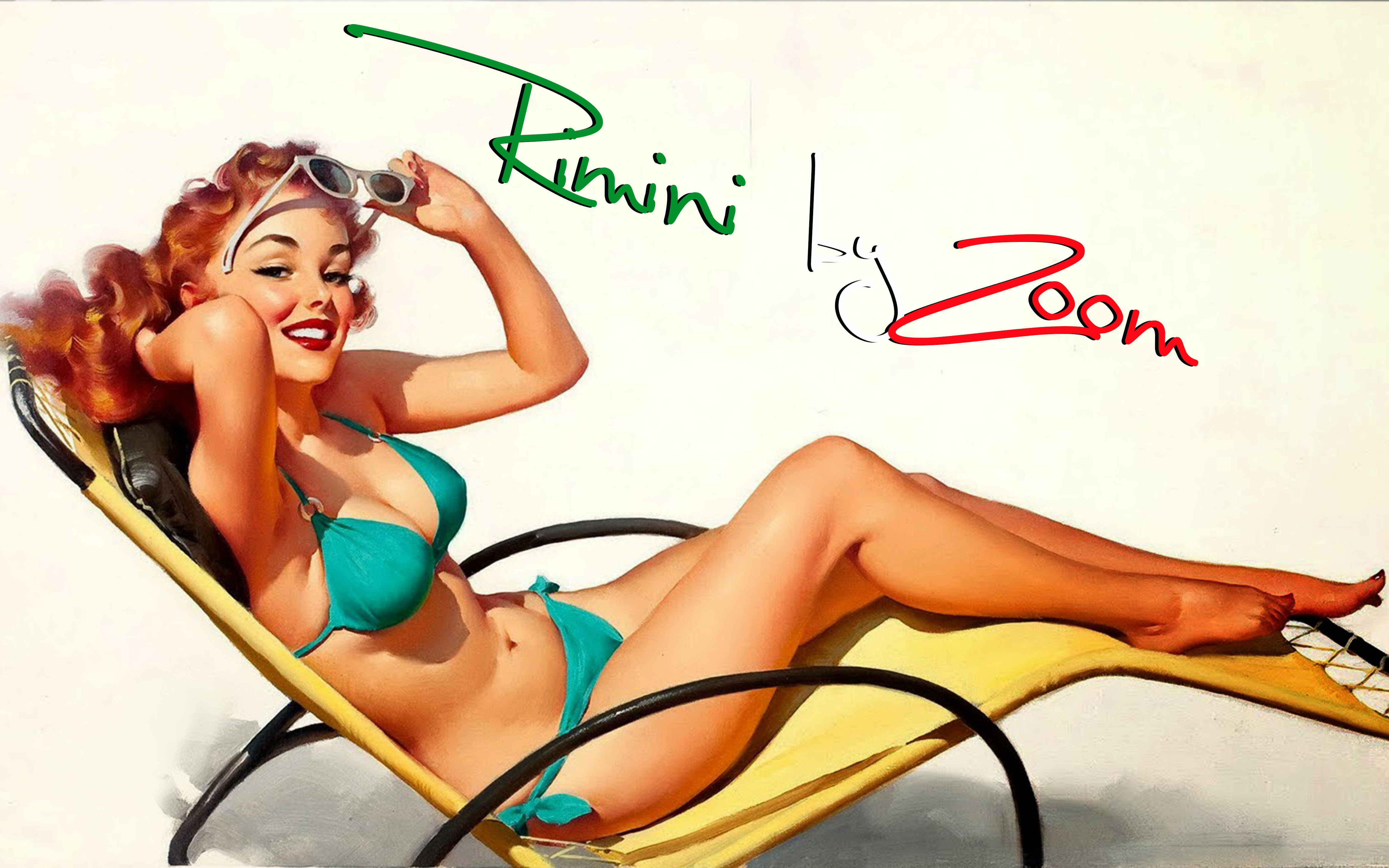 Banner "Rimini by Zoom" 2,30 x 5,0m Lounge Deko